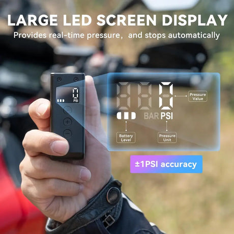 Fahrradpumpe AS2Max Elektrisch Mini Kompressor Akku von Cycplus