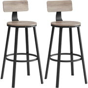 Barhocker 2er Set Vintage Industrial Greige von Songmics