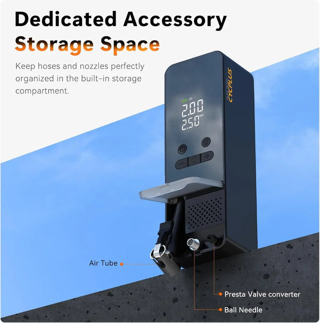 Luftpumpe AL3 150PSI Elektrischer Kompressor Tragbar All-In-One Akku von Cycplus