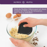 Teigschaber Silikon schwarz von Mastrad