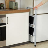 Trittleiter Klappleiter mit 2 Stufen einfach zu verstauen von Songmics