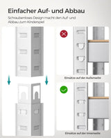 Schwerlastregal mit Stahlgestell, bis 650 kg, silbern von Songmics