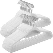 Kleiderbügel Samt 50er Set Weiss von Songmics
