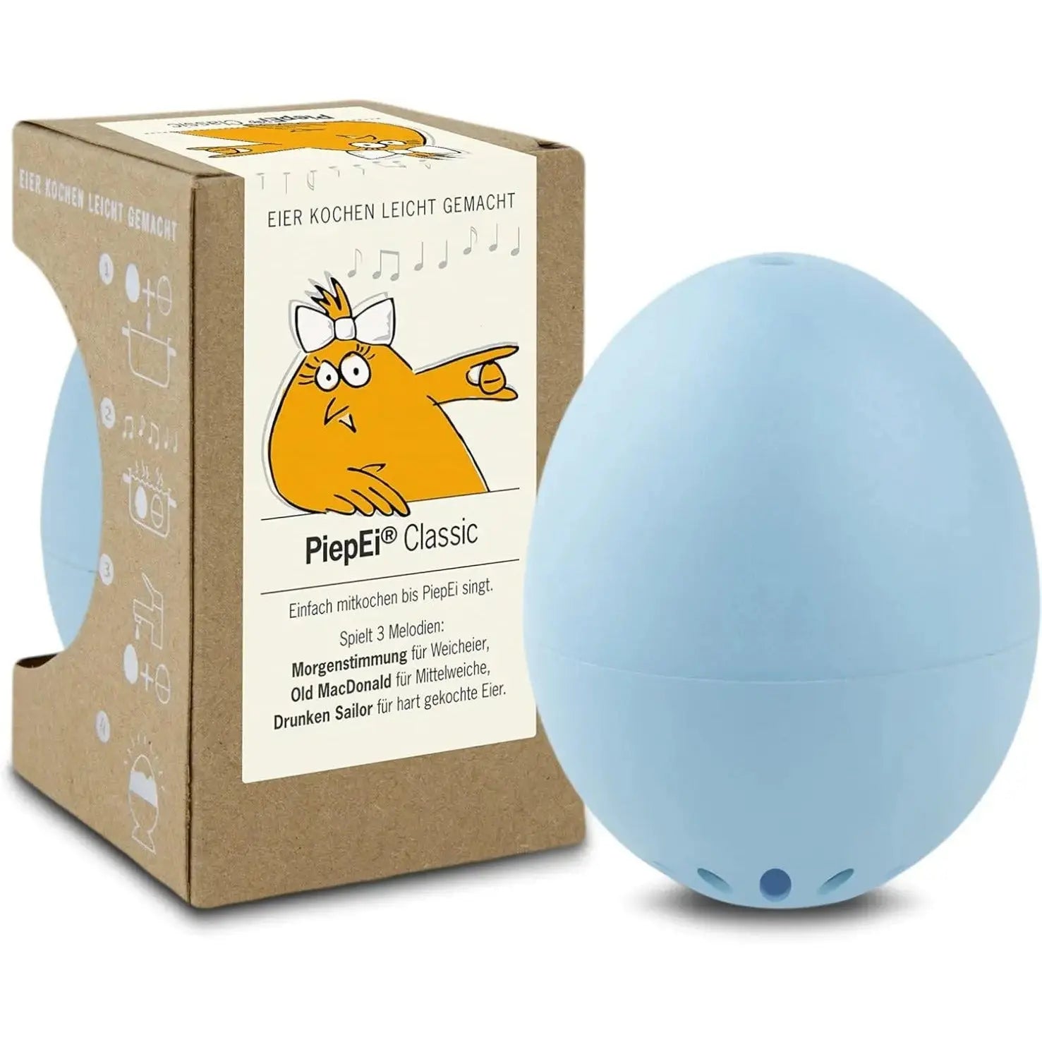 Singende Eieruhr Classic hellblau von PiepEi