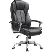 Bürostuhl ergonomisch 150 kg Schwarz Kopfstütze von Songmics