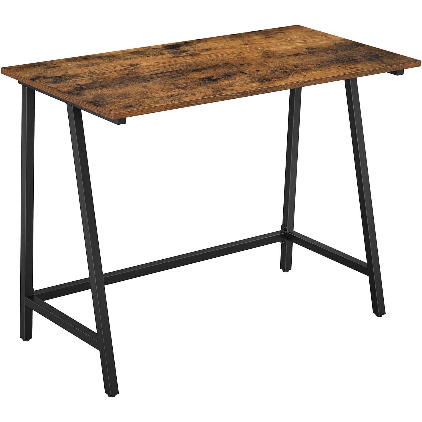 Schreibtisch Computertisch Industrie-Design 100x50x75 cm von Songmics