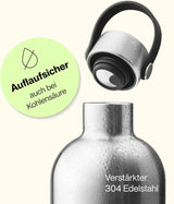 Trinkflasche Edelstahl auslaufsicher 750ml Ice Silver von noma noma