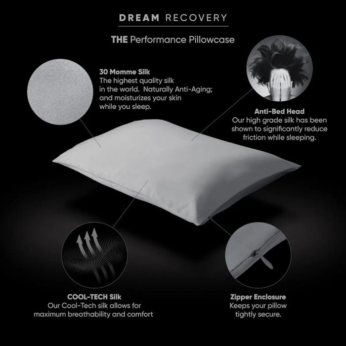 Performance Seiden Kissenbezug 30-Momme-Seide von Dream Recovery