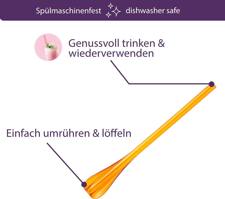 Trinkhalm-Löffel 6er-Set von Mastrad