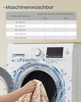 Wohnzimmerteppich Rutschfest Vintage Beige 120 x 170 cm von Songmics