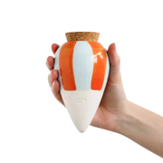 Bewässerungskegel Olla Orange-Blaue Streifen von guteszeug.ch