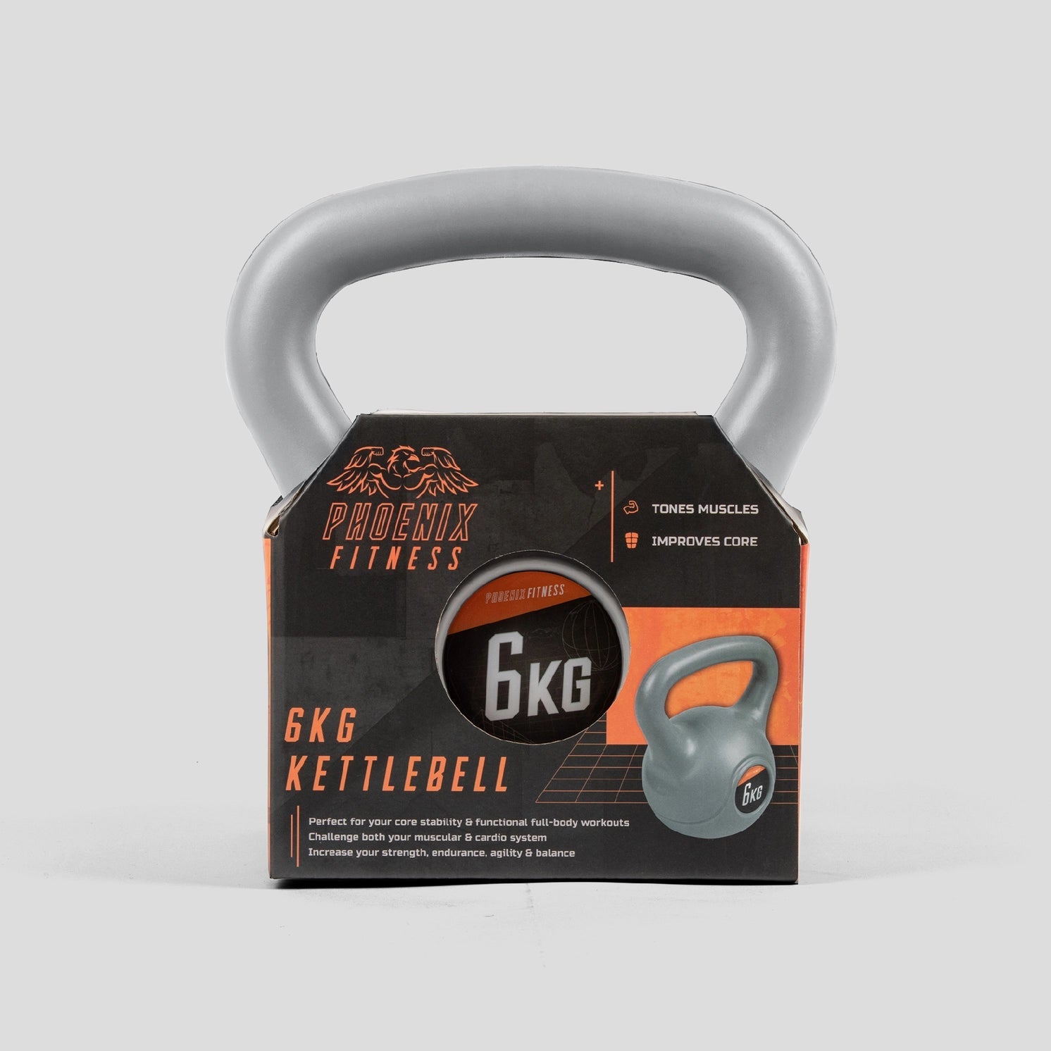 Kettlebell Vinyl 6 Kilo von Phoenix Fitness