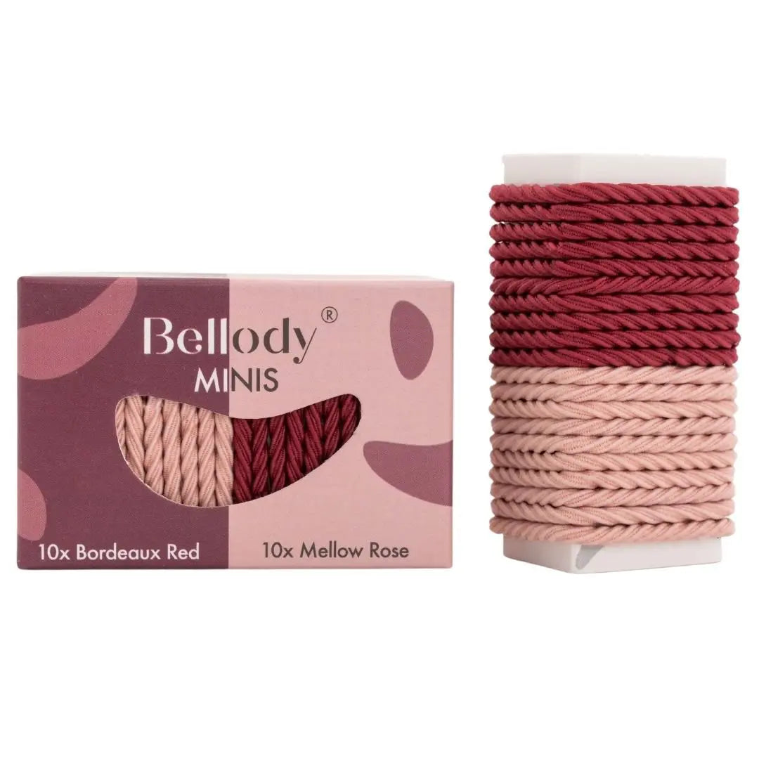 Mini Haargummis Rose Rot 20er Set von Bellody