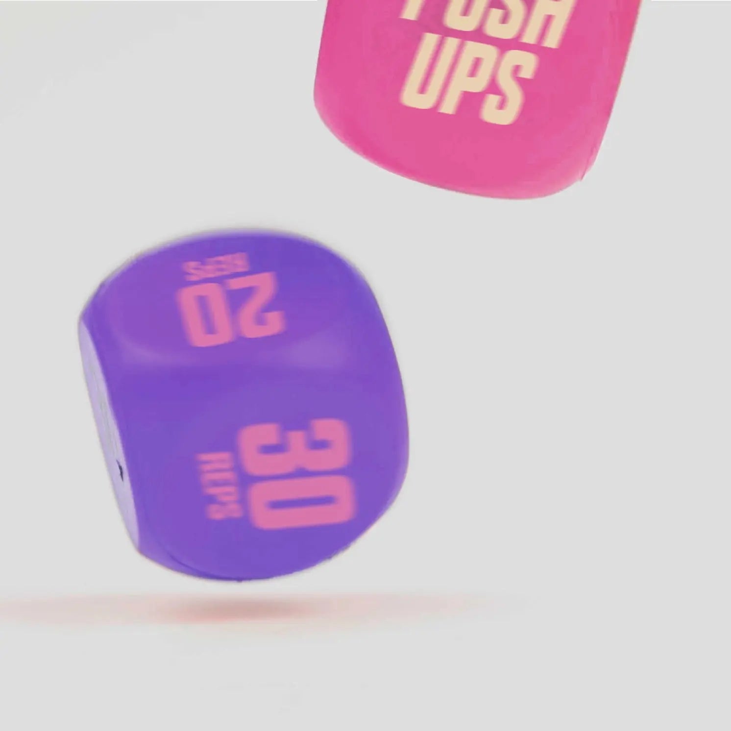 Fitness Übungswürfel 2 Stück Pink-Lila von Phoenix Fitness