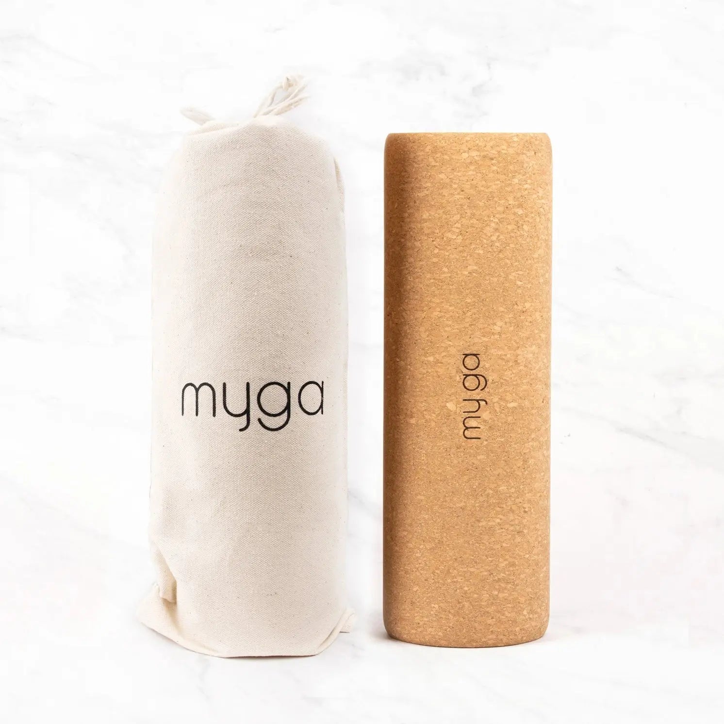 Faszienrolle Massagerolle Kork 10x30 cm von Myga