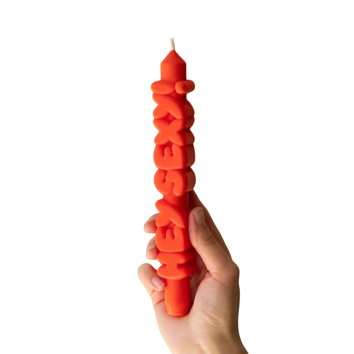 Kerze Taper candle HEY SEXY! Orange von guteszeug.ch
