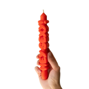 Kerze Taper candle HEY SEXY! Orange von guteszeug.ch