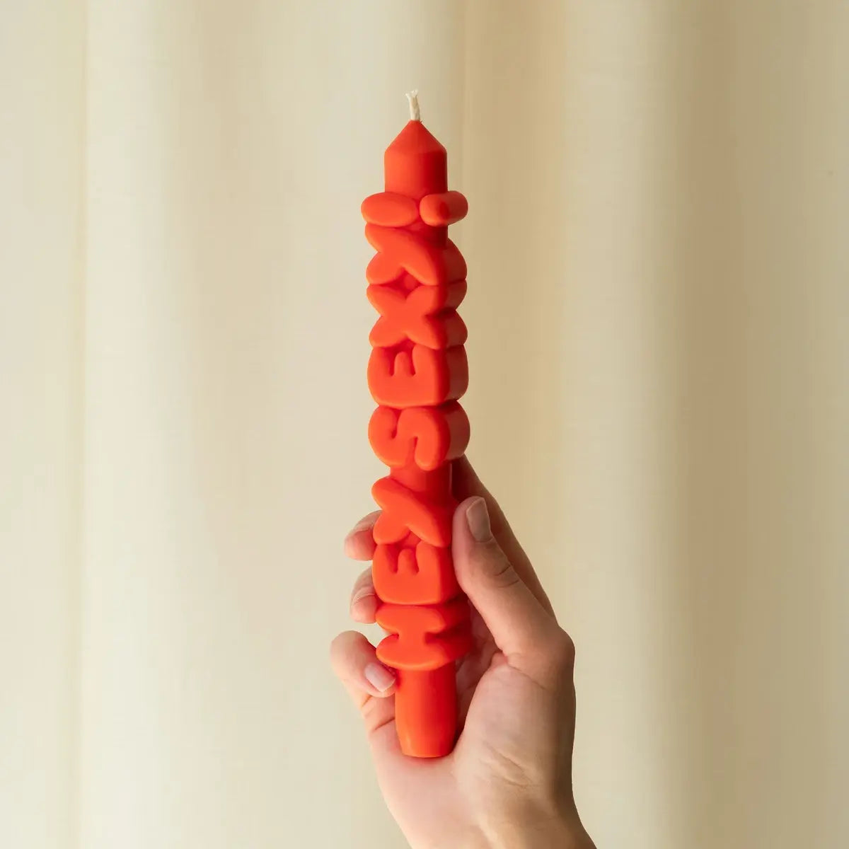 Kerze Taper candle HEY SEXY! Orange von guteszeug.ch