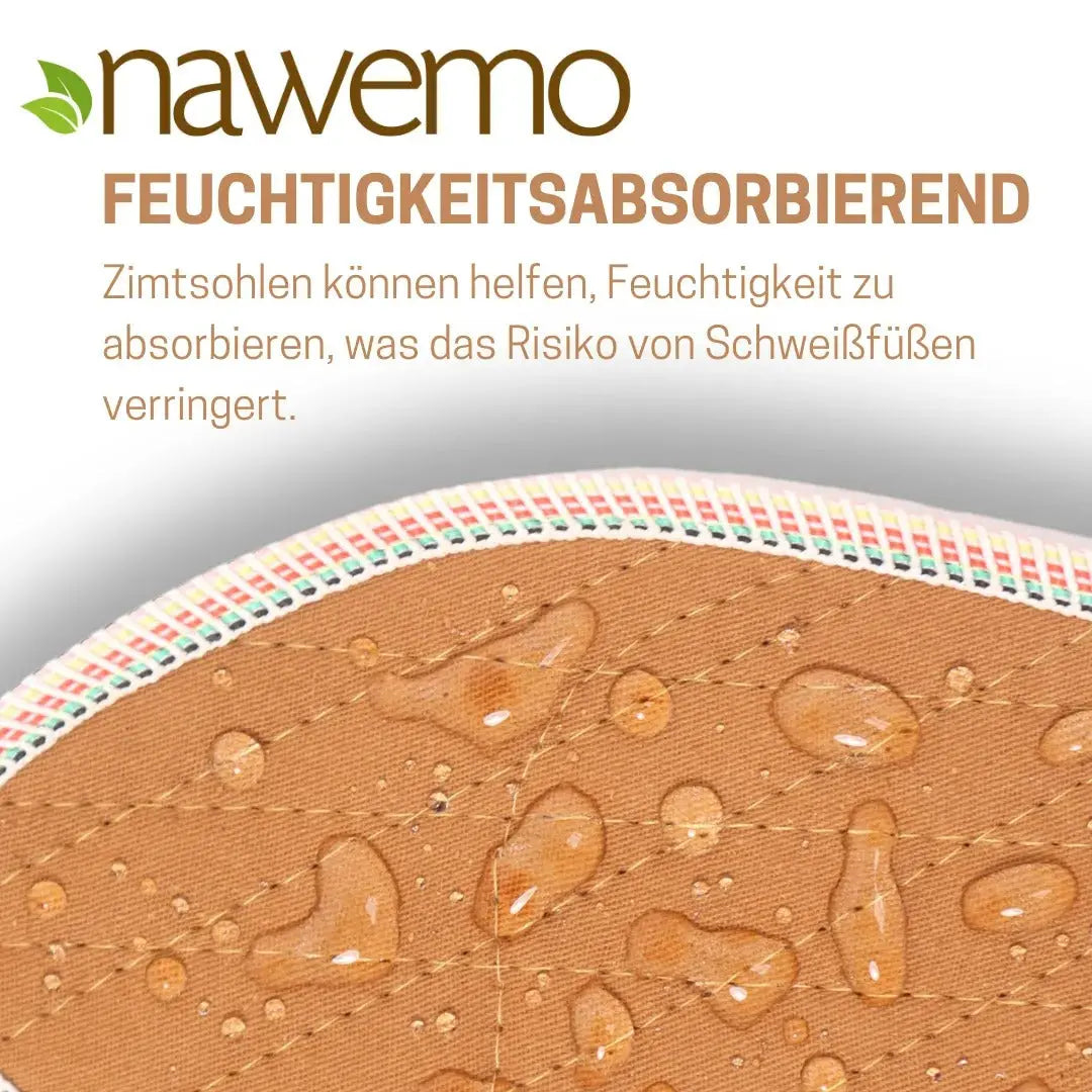 Zimtsohlen geruchsbindende Zimteinlegesohlen gegen Schweissfüsse 35 EU von Nawemo