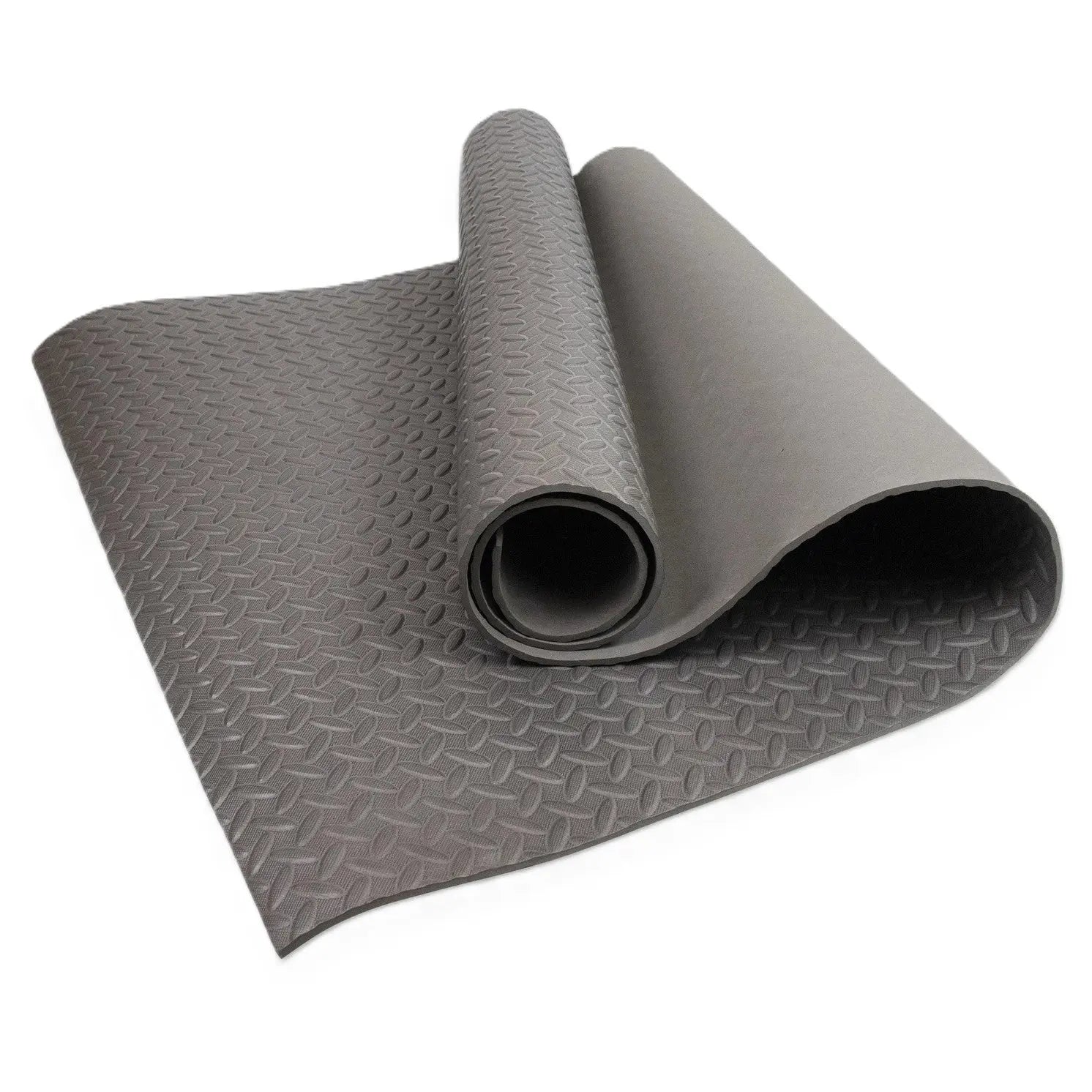 Antirutsch Fitnessmatte Gummischaum Grau von Phoenix Fitness