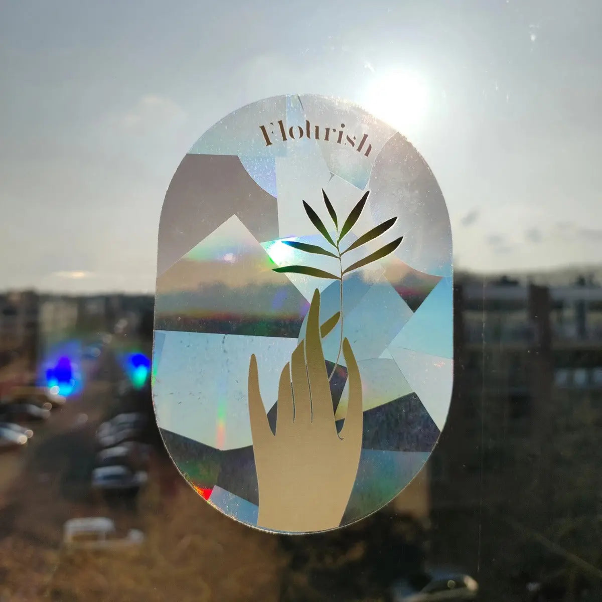 Sonnenfänger Fenstersticker Flourish von Botanopia
