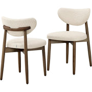 Esszimmerstühle 2er-Set Polsterstühle Cappuccino Beige von Songmics