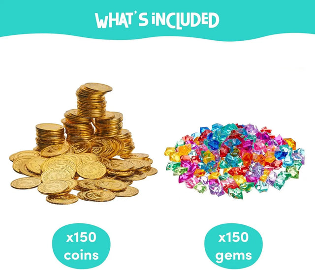 Piratenschatz Set Treasure Party 300-Teilig von Twiddlers