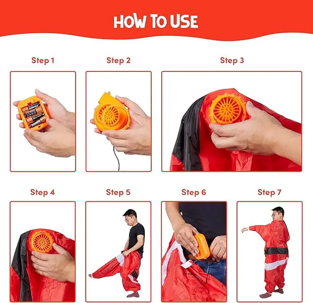 Santa Claus Kostüm aufblasbar von Twiddlers