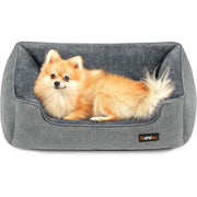 Hundebett 70x55x21 cm Hundesofa Grau rutschfest von Songmics