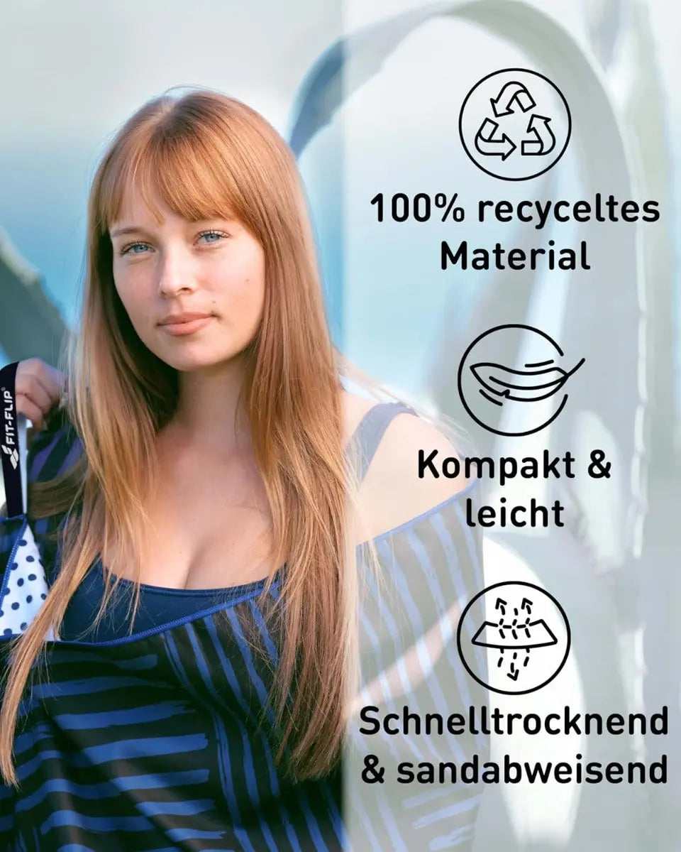 Strandtuch XXL Mikrofaser schnelltrocknendes Badetuch 160x90cm Stairs von guteszeug.ch