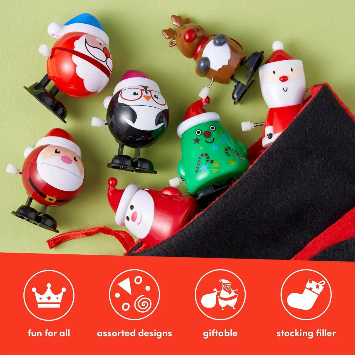 Spring Toy Weihnachten 8 Stück von Twiddlers