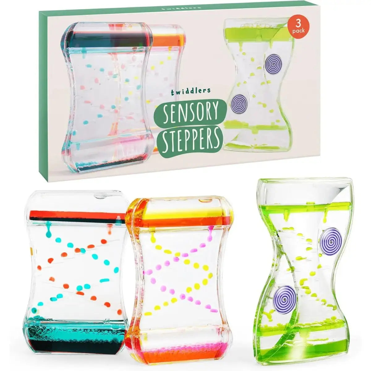 Flüssige Sanduhr Stepping Liquid Motion Timer 3er-Set von Twiddlers
