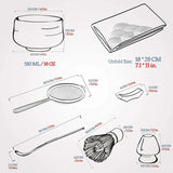 Matcha Set dunkelblau 7-tlg. von TEANAGOO