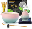Matcha Set Pink Blau mit Ausgiessschale 7-tlg. von TEANAGOO