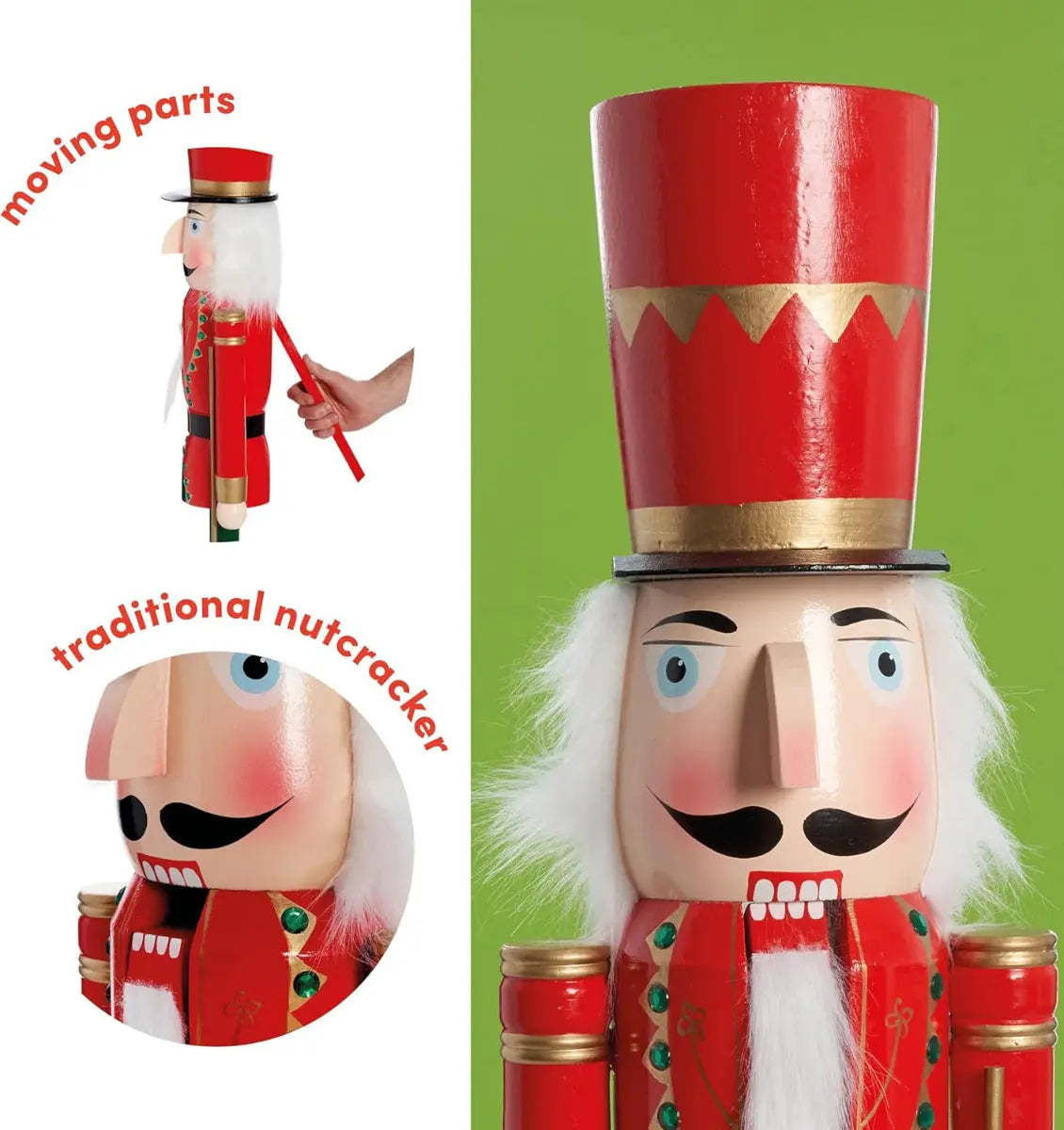 Weihnachts-Nussknacker Soldat 120cm von Twiddlers