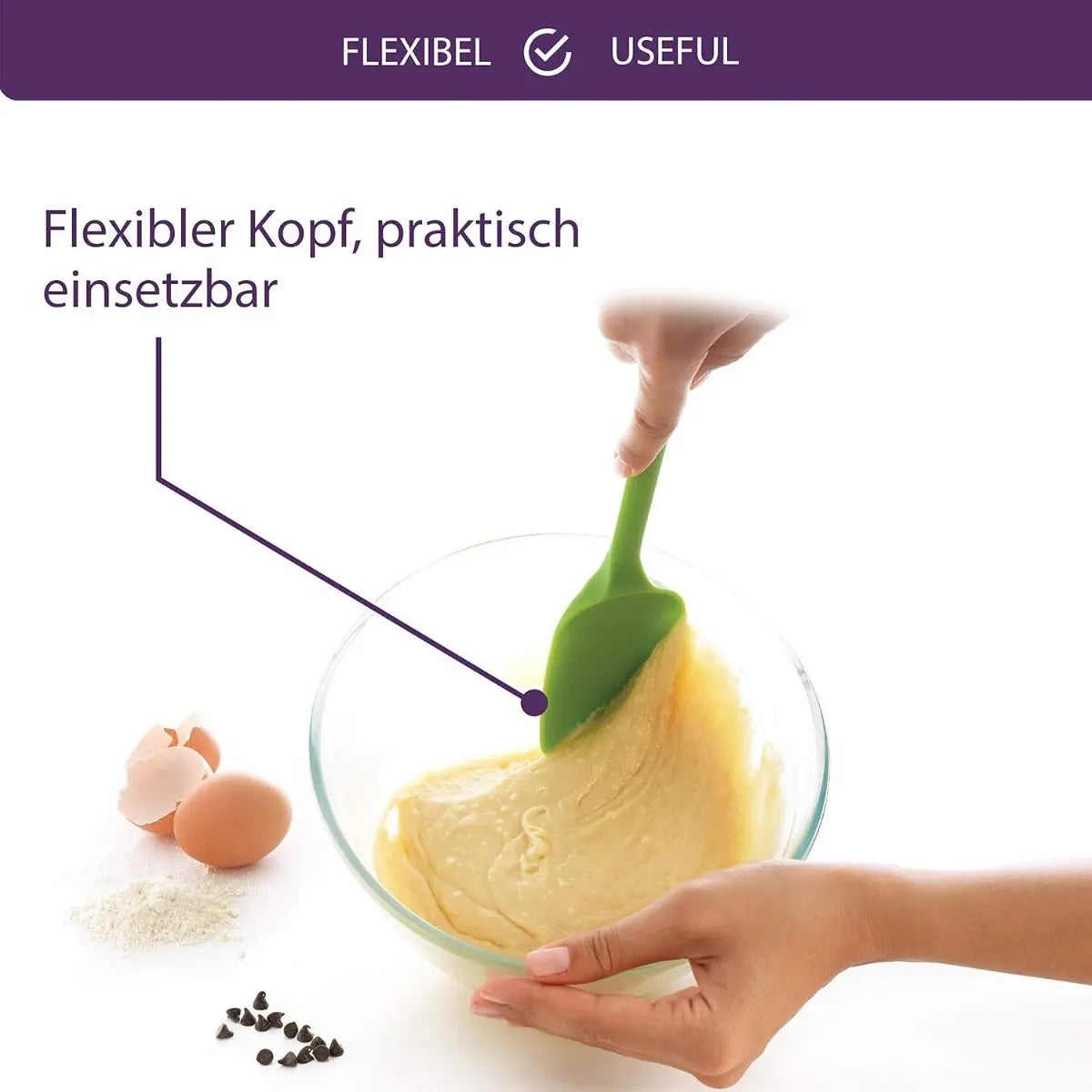 Premium Silikonlöffel Grün von Mastrad