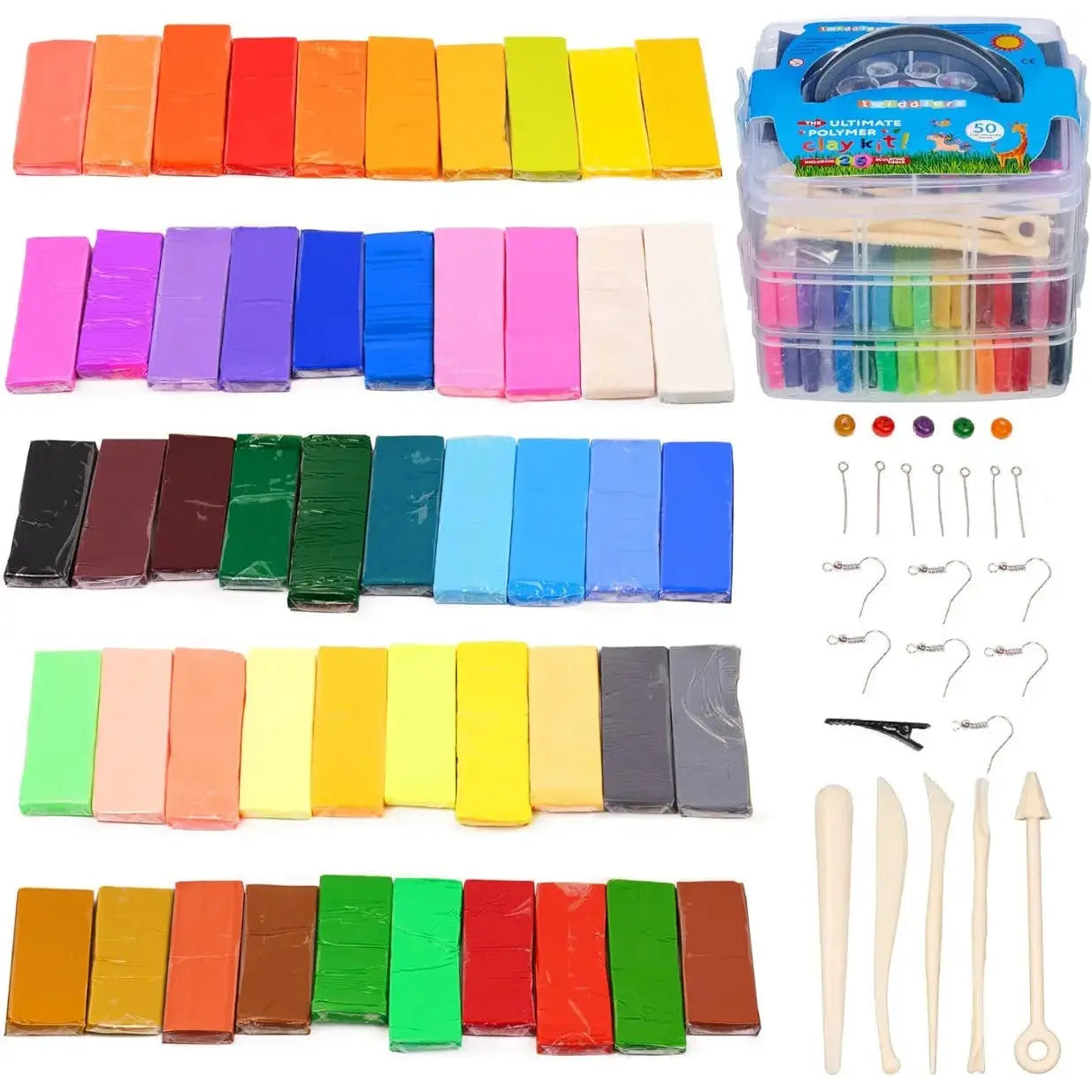 Knete Starter Kit mit 50 Farben von Twiddlers
