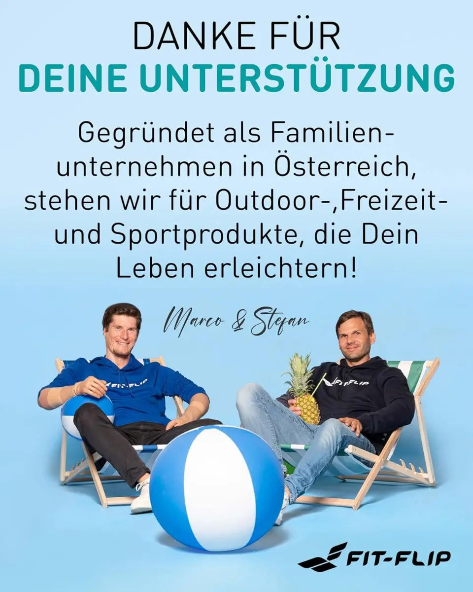 Mikrofaser Handtuch schnelltrocknend mit Tasche 40x80cm Petrol von Fit-Flip