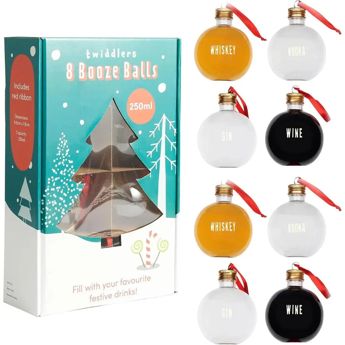 Boozy Baubles DIY 8 Stück 250ml von Twiddlers