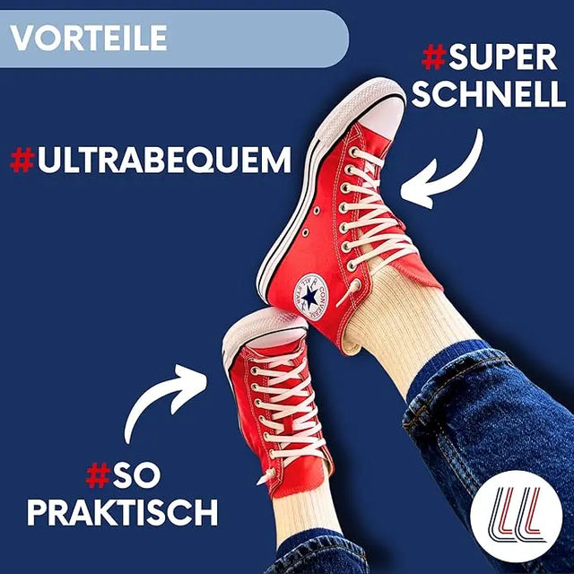 Elastische Schnürsenkel Flexibel Ohne Binden Breit Silikon Coral von Gorilla Lacets