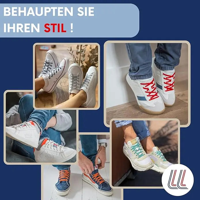Elastische Schnürsenkel Flexibel Ohne Binden Schmal Silikon Powder Pink von Gorilla Lacets