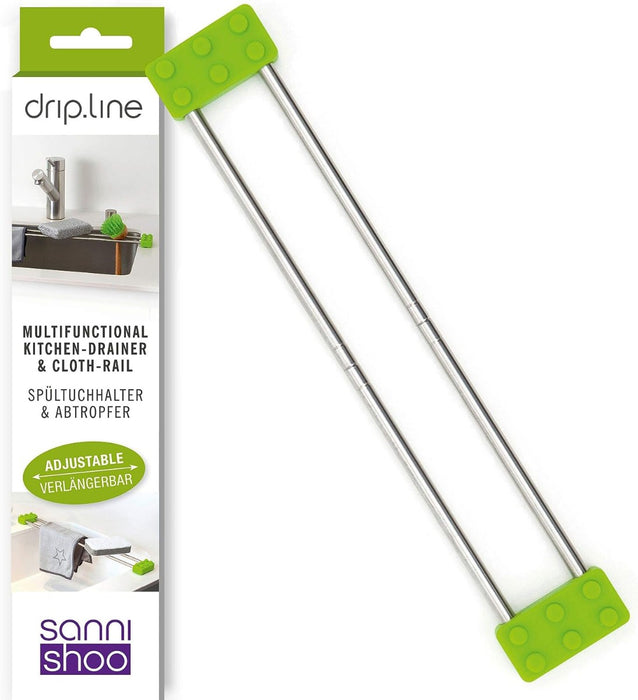 drip.line Spültuchhalter mit Nopen oben grün von Sanni Shoo