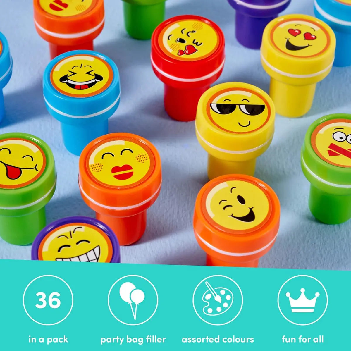 Stempel selbstfärbend Emoji Stamps 36 Stück von Twiddlers