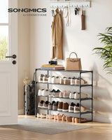 Schuhregal Schuhständer mit 4 Ebenen für 20 Paar von Songmics