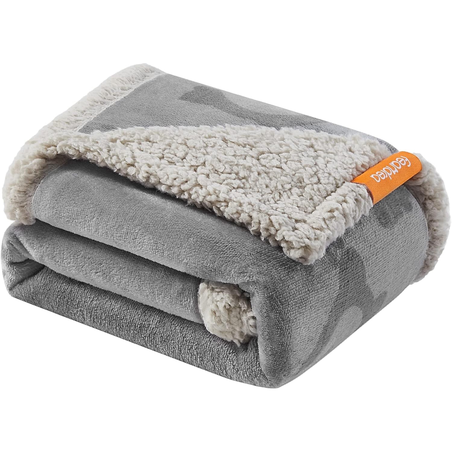 Wasserdichte Hundedecke Fleece klein 101x73cm grau waschbar von Songmics