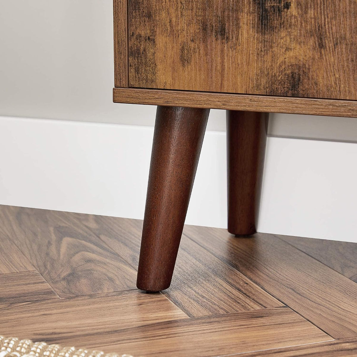 Bücherregal mit Schrank 60x30x120 cm Rustikal Braun von Songmics
