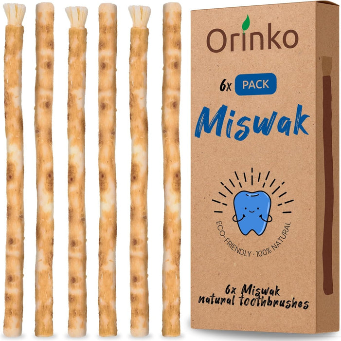 Miswak Natürliche Zahnbürste 6er-Pack von Orinko