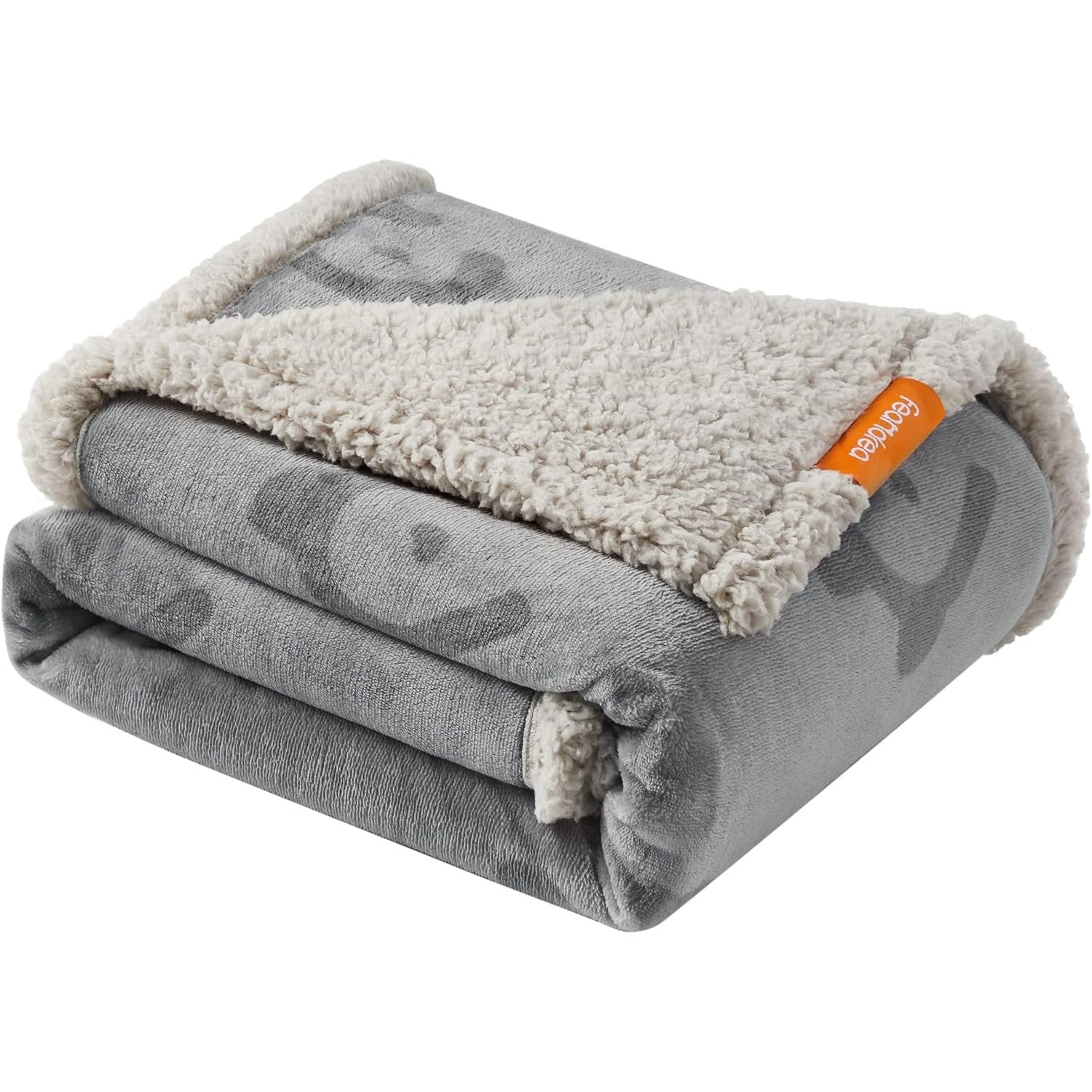 Wasserdichte Hundedecke Sherpa Fleece 127x101cm grau L von Songmics