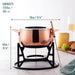 Fondue Set Edelstahl Rosegold von Oak & Steel