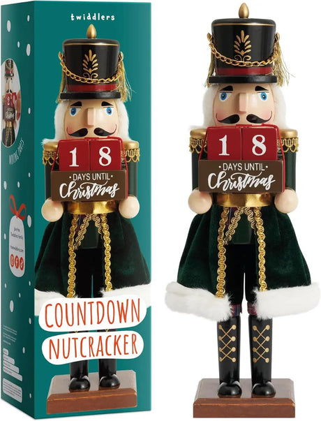 Weihnachts-Nussknacker Soldat Countdown 30cm von Twiddlers